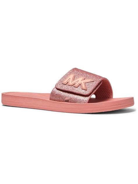 michael kors pink heels|Michael Kors pink slides.